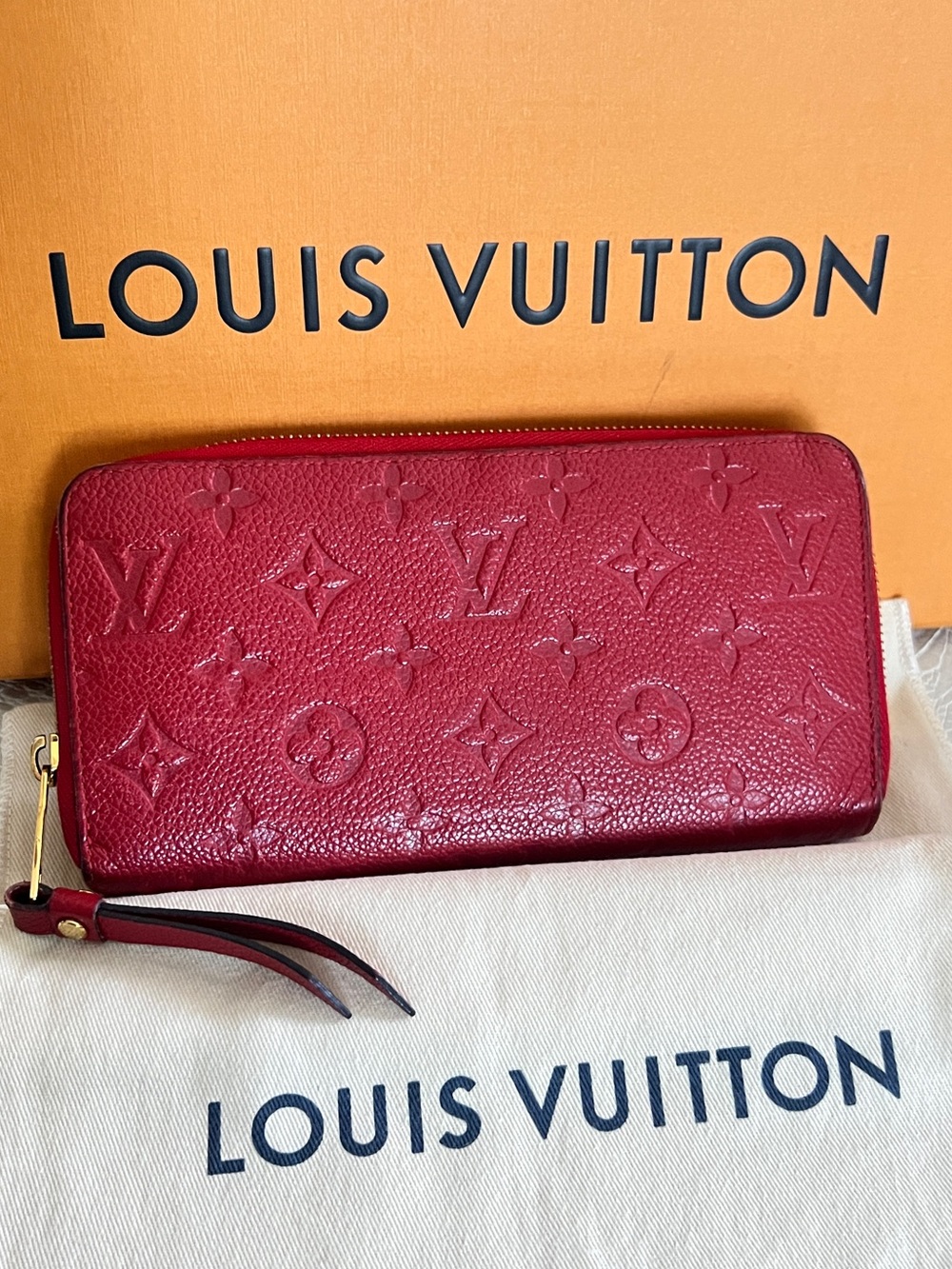 ❤️ Louis Vuitton Monogram Empreinte Leather Zip Wallet
